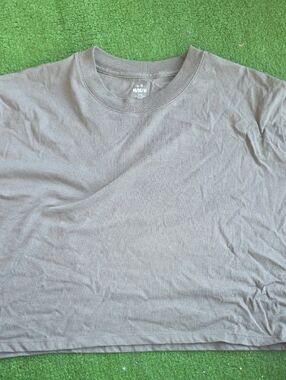 Under Armour Rival Tee Cropped Loose Fit M TAUPE BROWN GREY